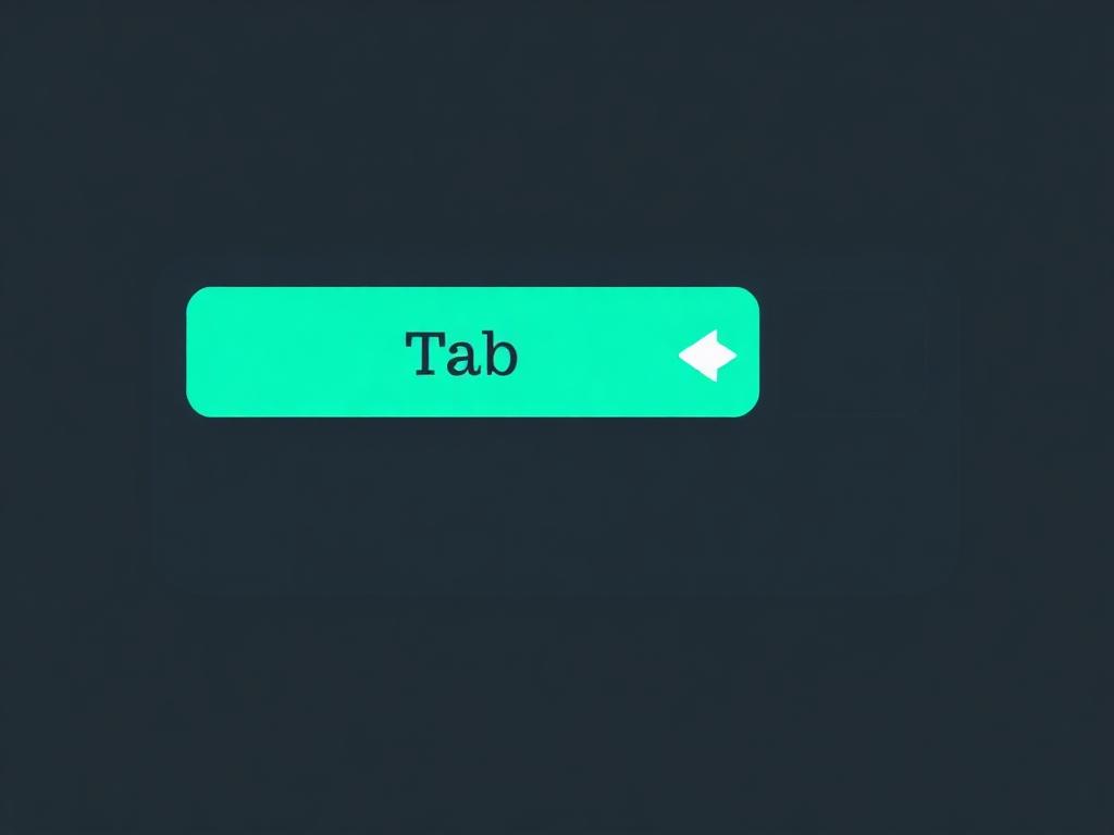 Flat-Design-Illustration: Tastatur mit Navigation-Pfeilen