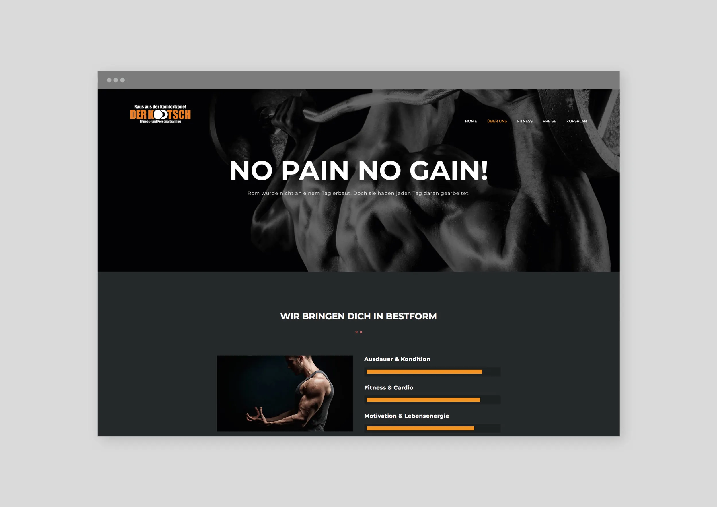 Der Kootsch Website Vollbild