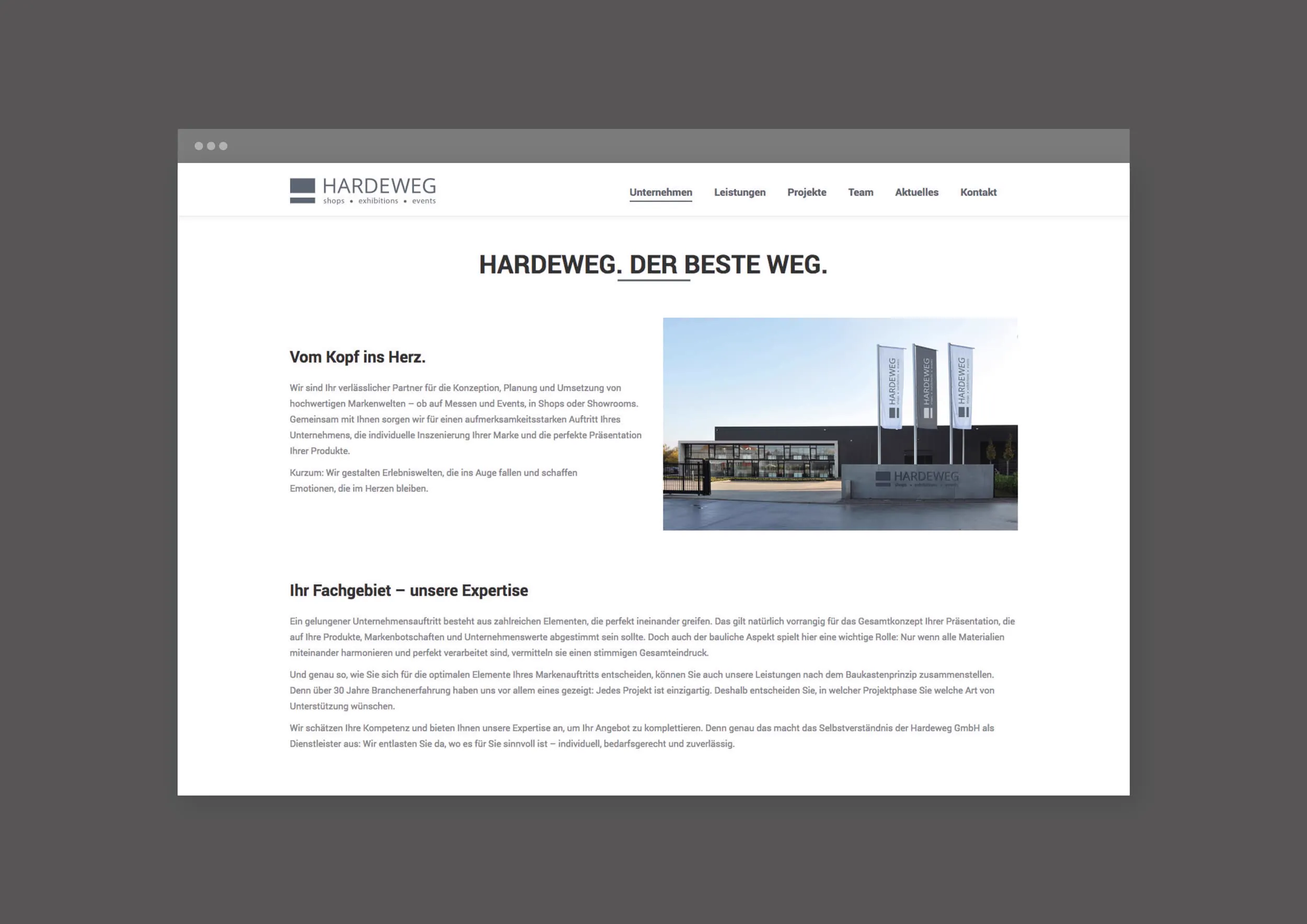 Hardeweg Leistungsseite