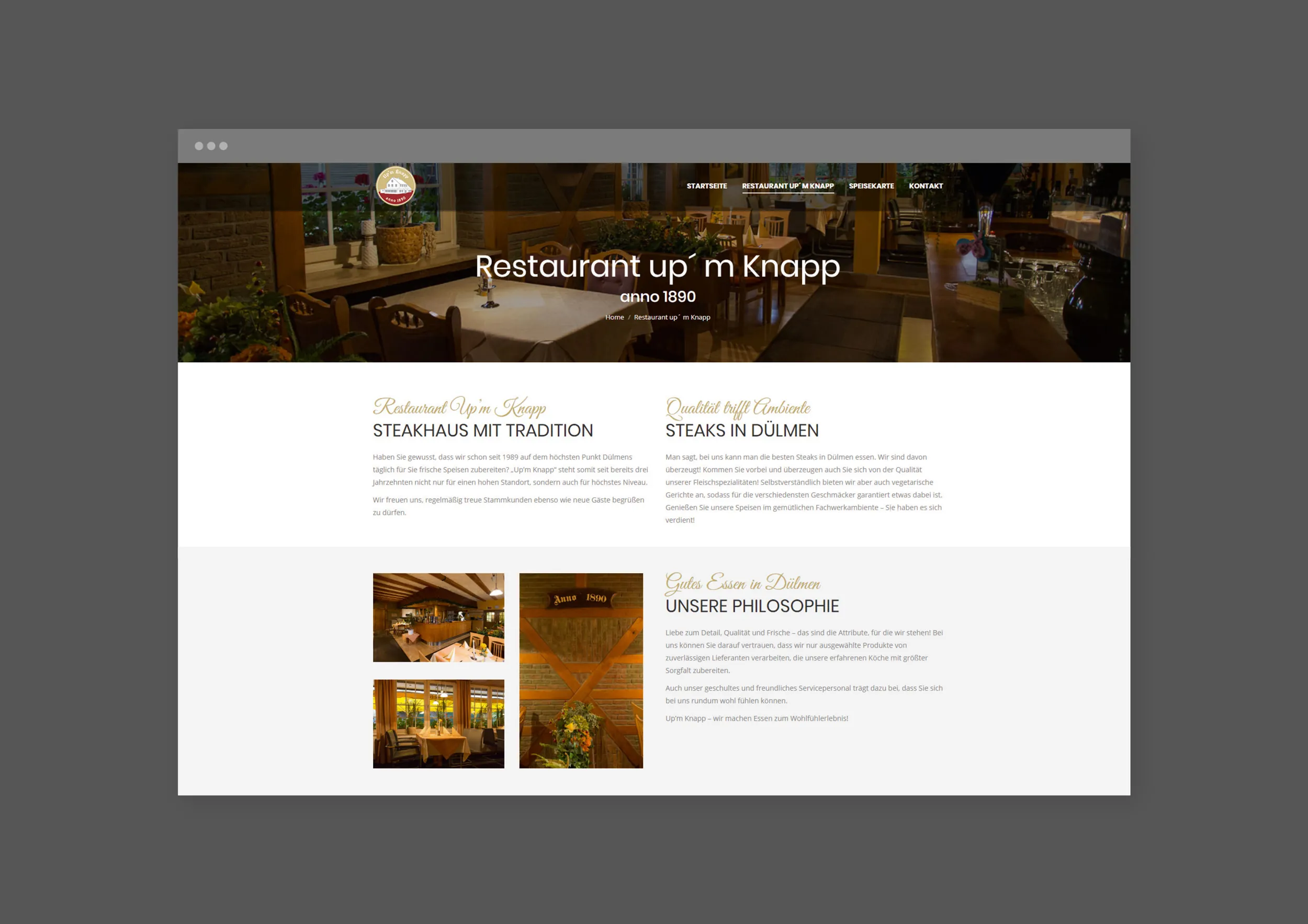 Up'm Knapp Responsive Website Mobile