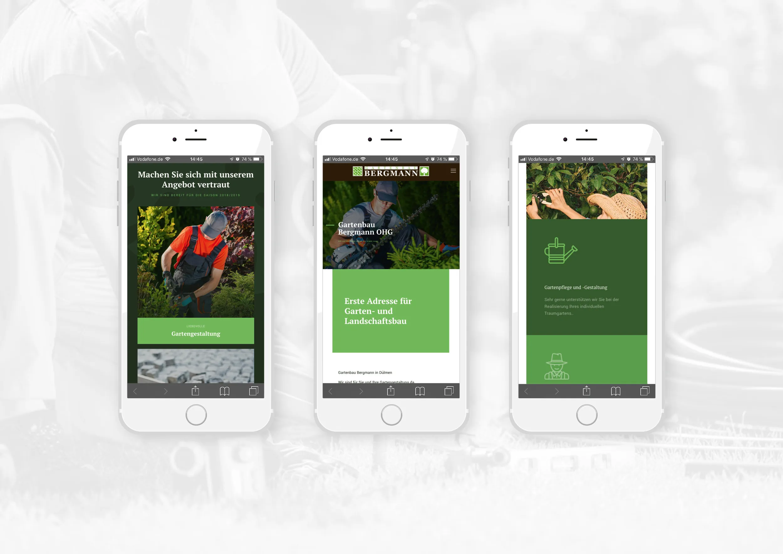 Baumschule Responsive Website Mobile