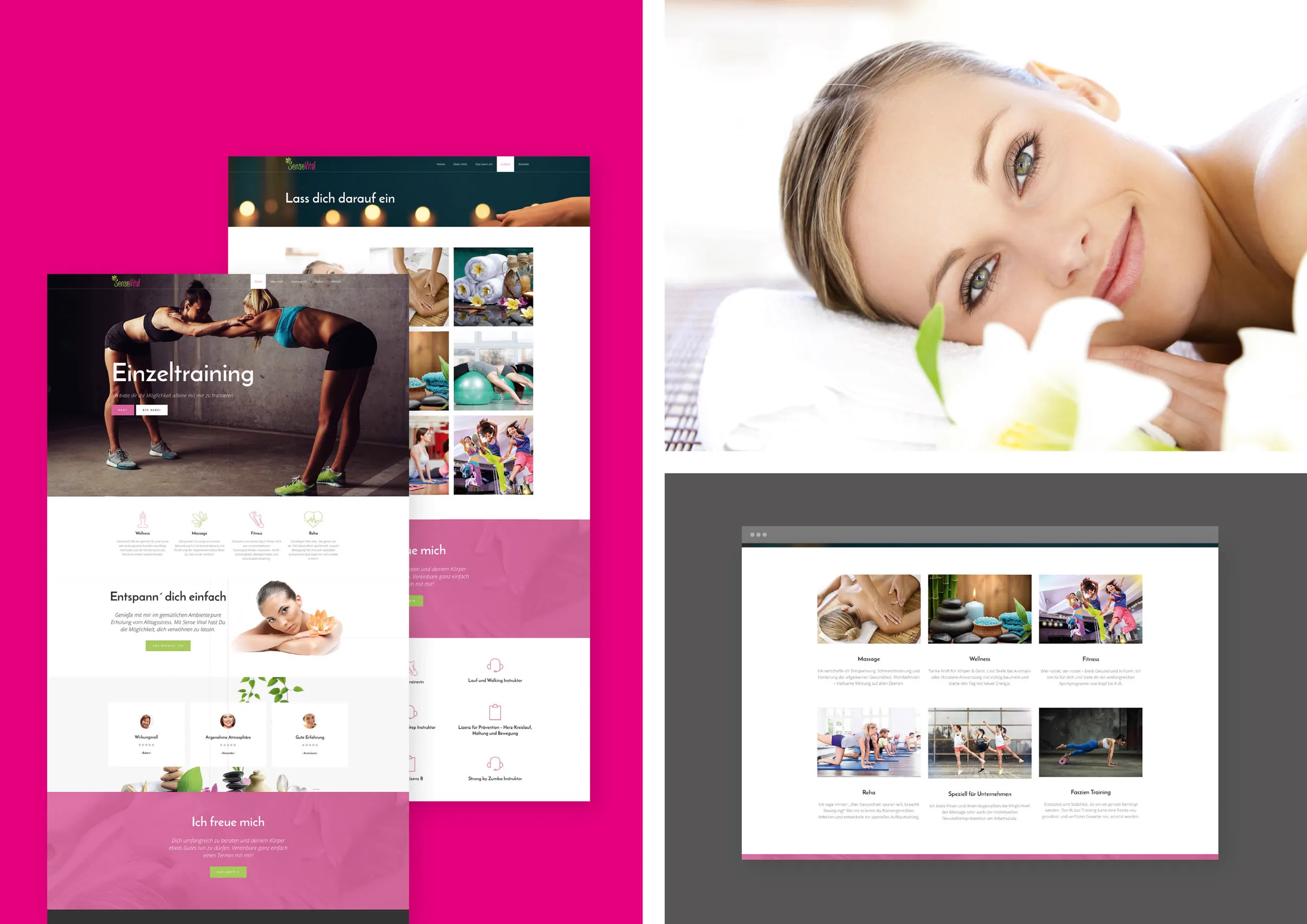 Wellness Corporate Design Materialien