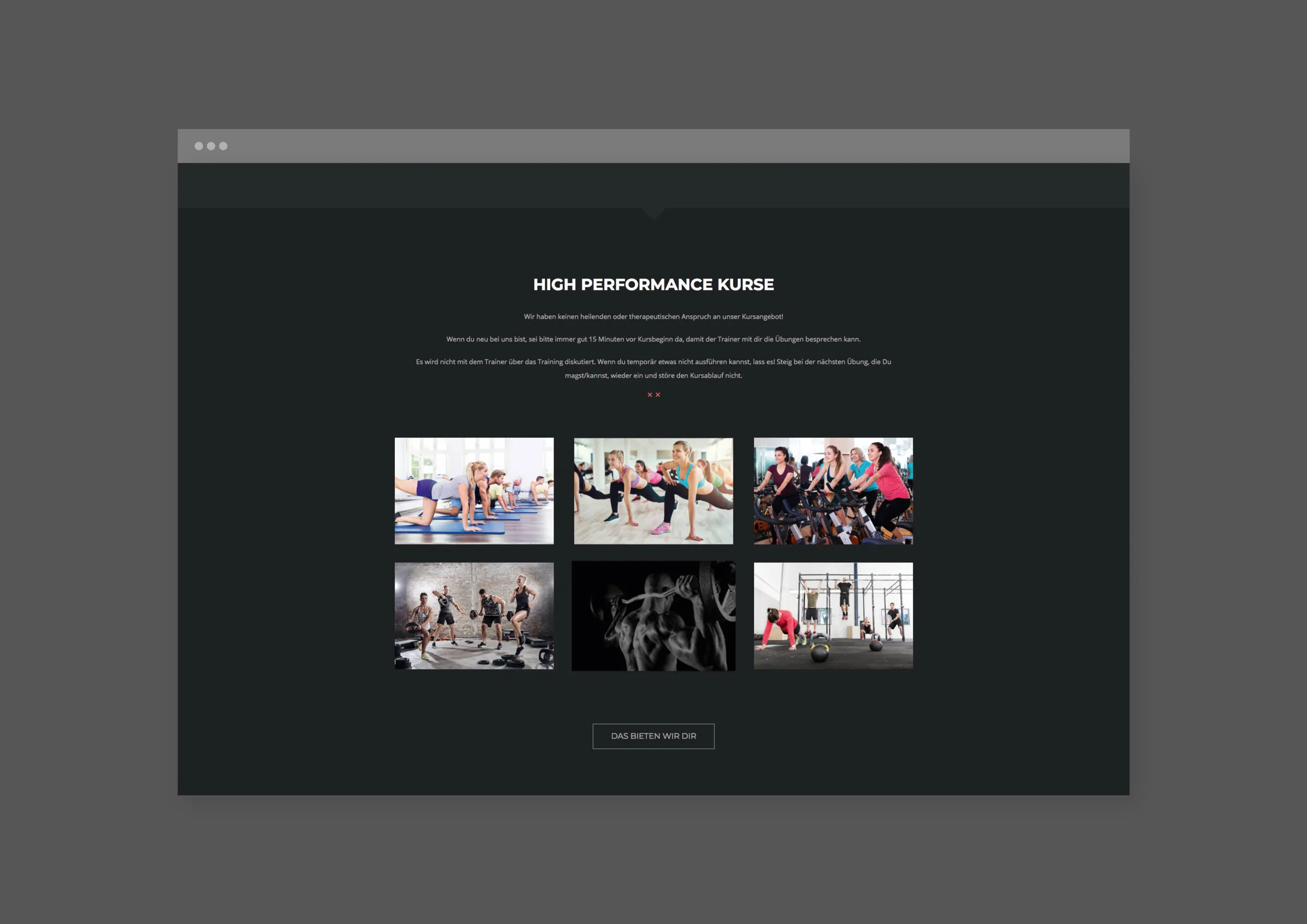 Der Kootsch Fitness Website Preise